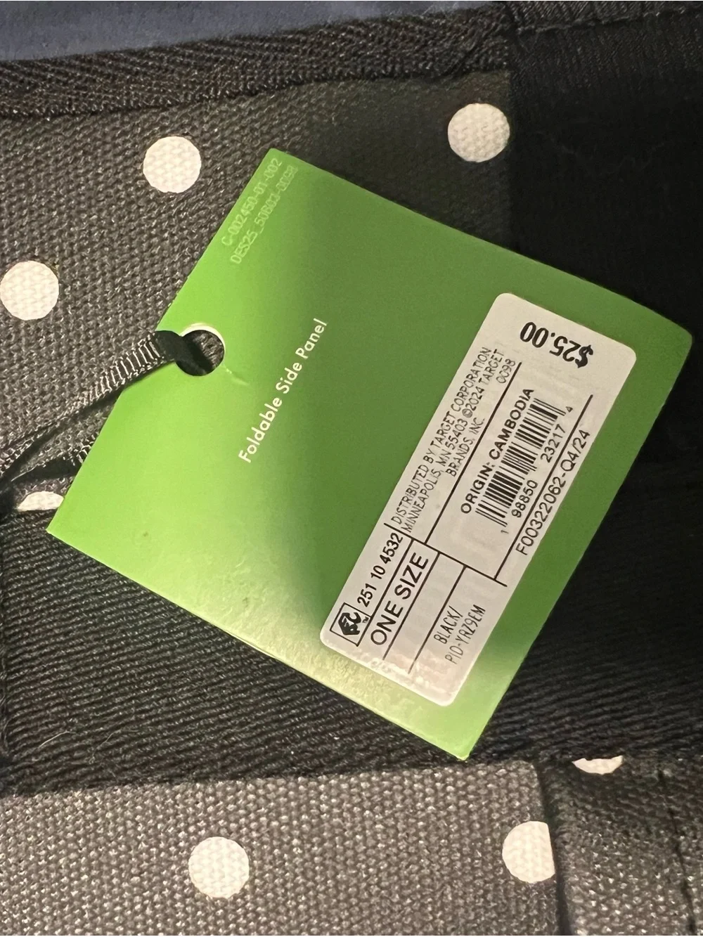 Kate SpadexTarget - Black 'It's in the bag' Foldable Storage Organizer